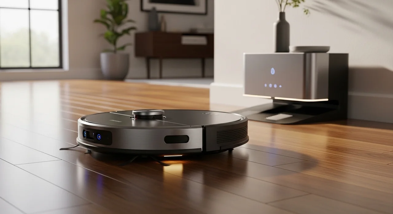 2. 올인원 로봇청소기 (자동 물걸레 세척 기능): 가사 노동의 해방
