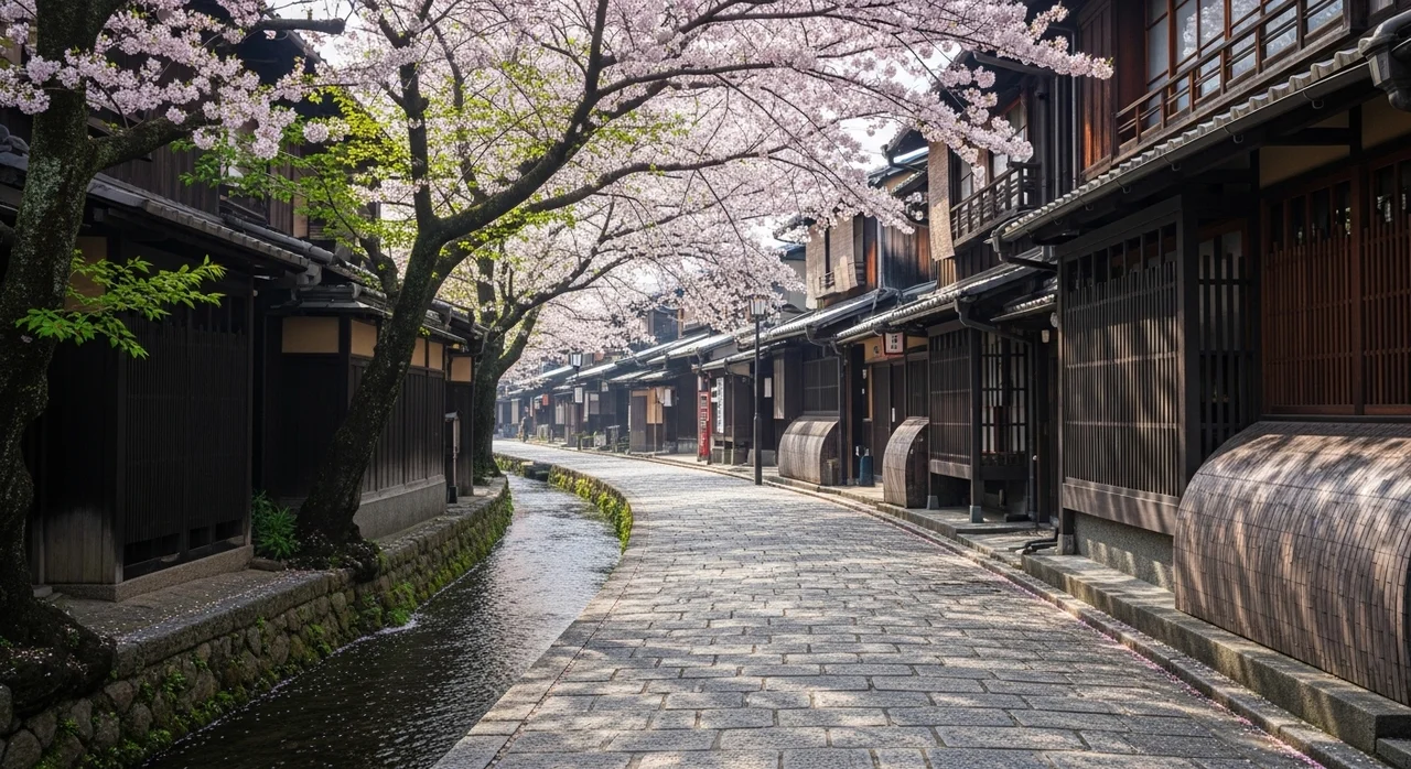 후쿠오카와 교토: 고즈넉한 봄날의 산책