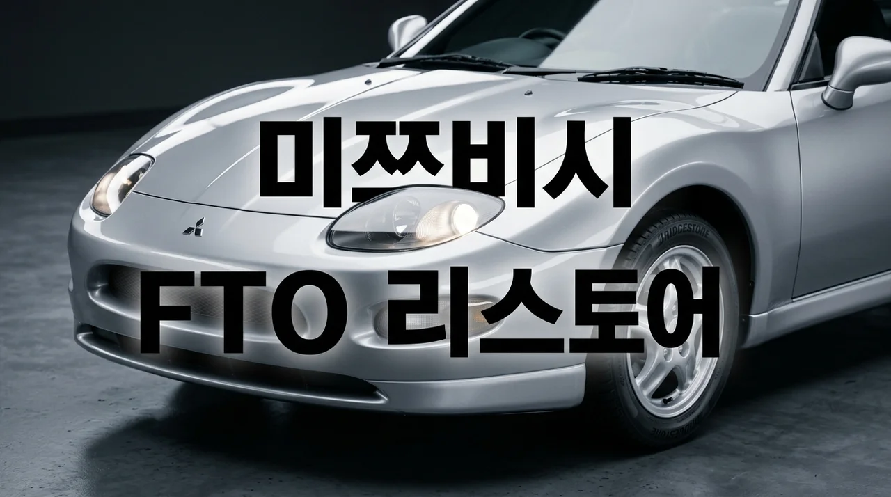 1994 미쯔비시 FTO 제원부터 리스토어 유지보수 완벽 가이드